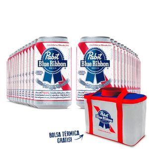 Pack-24-Pabst-Blue-Ribbon-American-Lager-350ml---Bolsa-Termica-Gratis