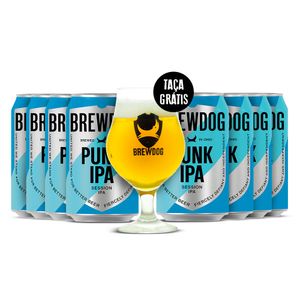 Pack-8-Cervejas-Brewdog-Punk-IPA-330ml---Taca-Dublin-Gratis