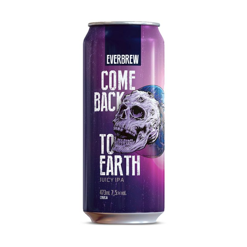 Cerveja Everbrew Come Back To Earth Lata Juicy IPA 473ml